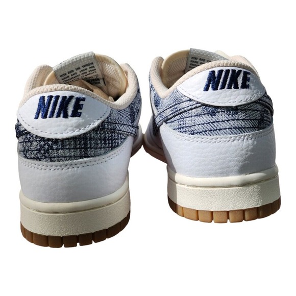 NEW Deadstock Nike Dunk Low Washed Denim Mens Size 8 Women's 9.5 FN6881-100 DS - Picture 10 of 12